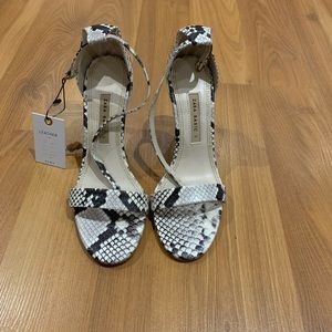 Zara Snake Print Sandals